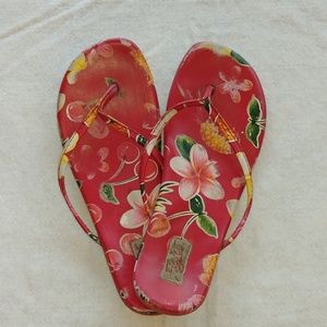 Red Floral Flojo Sandals